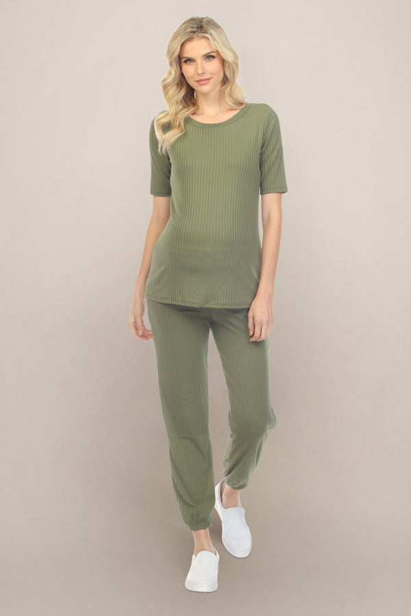 Olive Maternity Dress Set