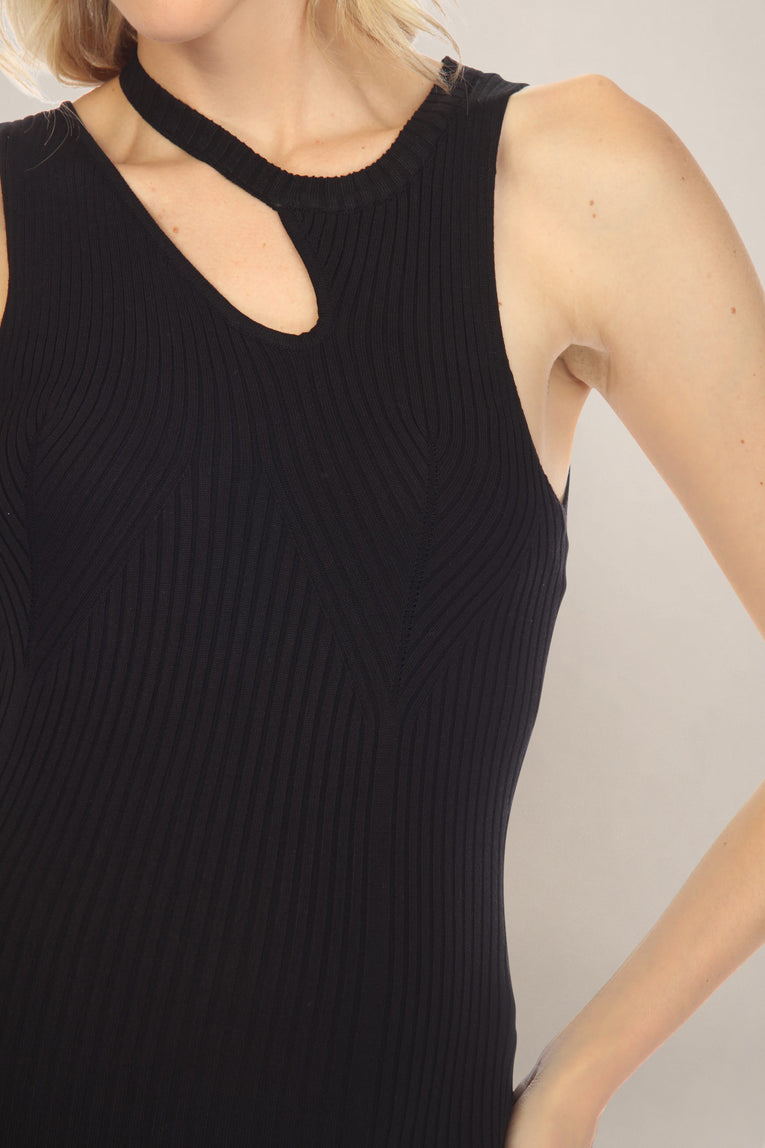 Solid Black Short Maternity Dress