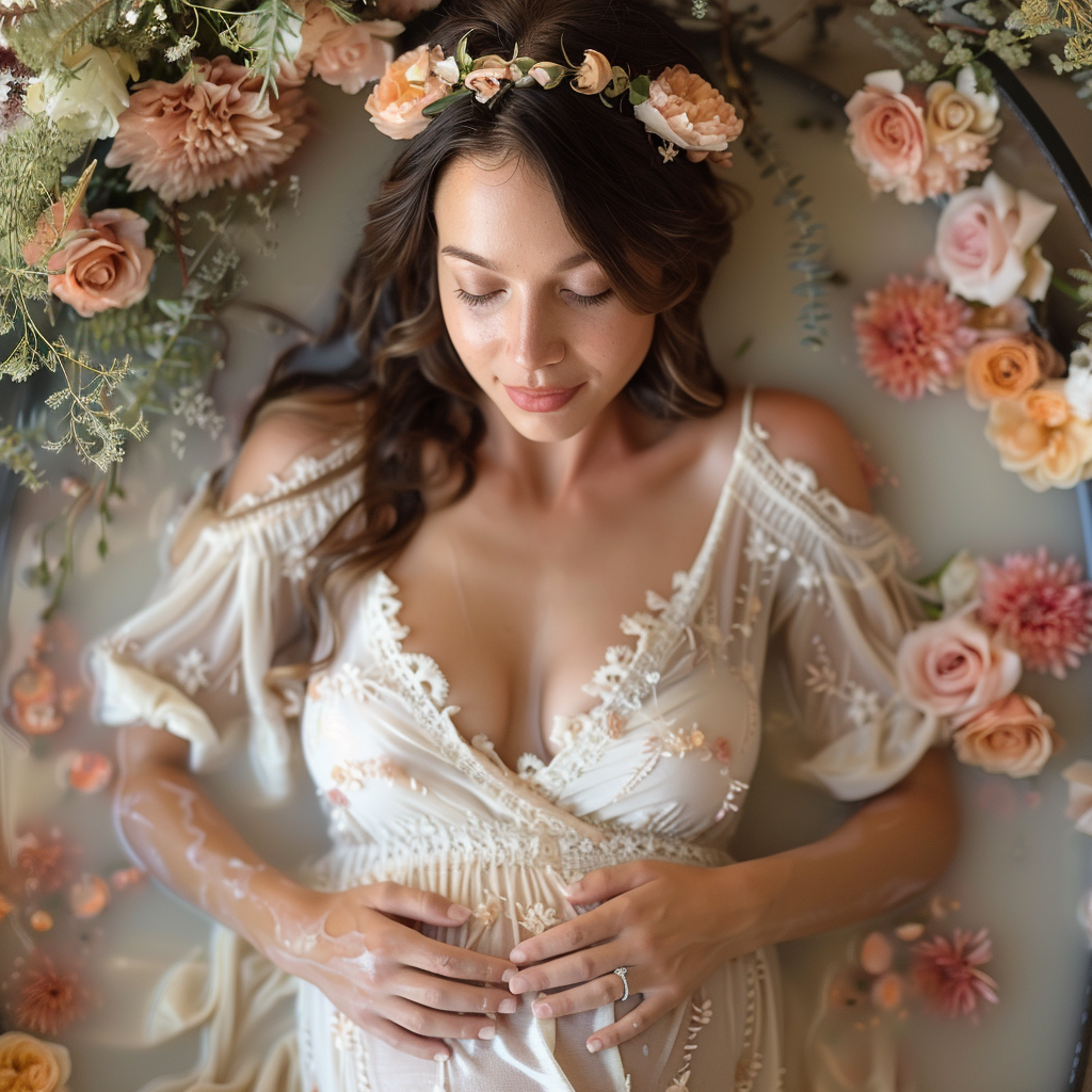Milk Bath Maternity Photoshoots: Guide to The Perfect Shoot