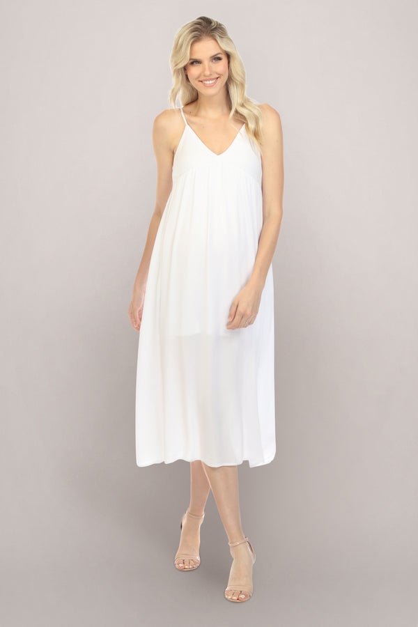 Natural White Maternity Dress
